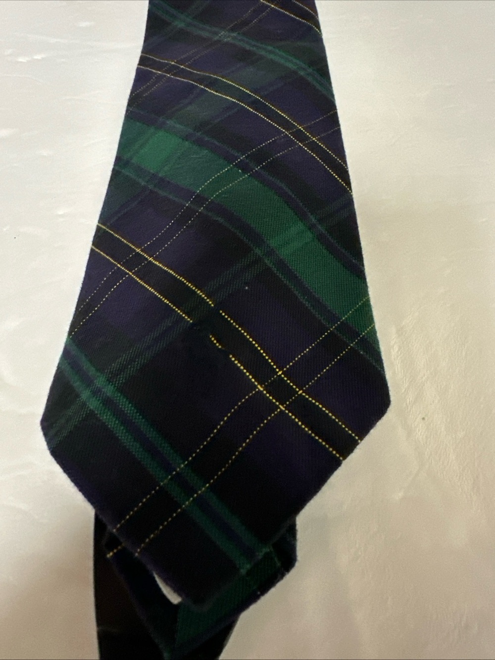 Classic Green & Navy Plaid Men's Tie - Polo Ralph Lauren